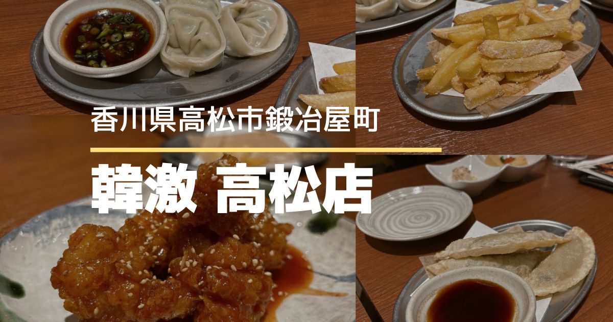 韓激 高松店【高松市鍛冶屋町】料理もお酒も充実！まちなかの韓国料理店