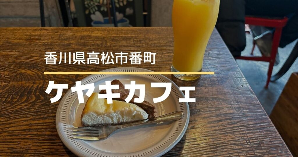 ケヤキカフェ【高松市番町】チーズケーキの種類が豊富なおしゃれカフェ