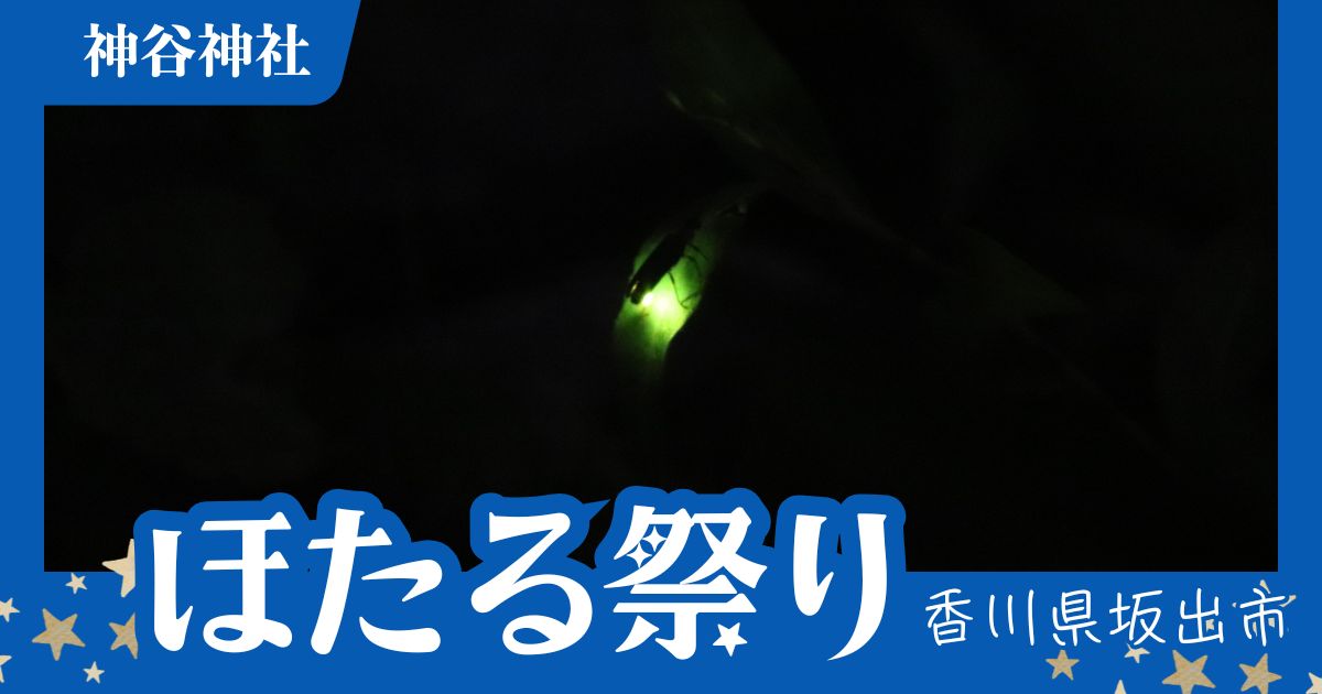 坂出市・神谷神社の「ほたる祭」で初夏の夜を楽しもう♪本殿修復後はじめて開催